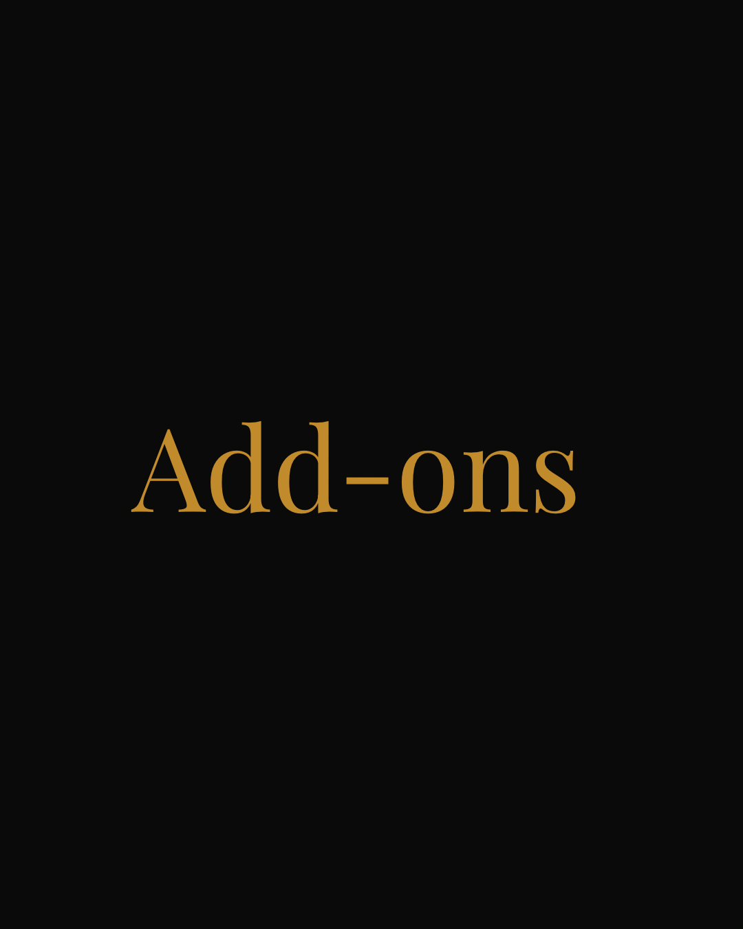 Add-ons